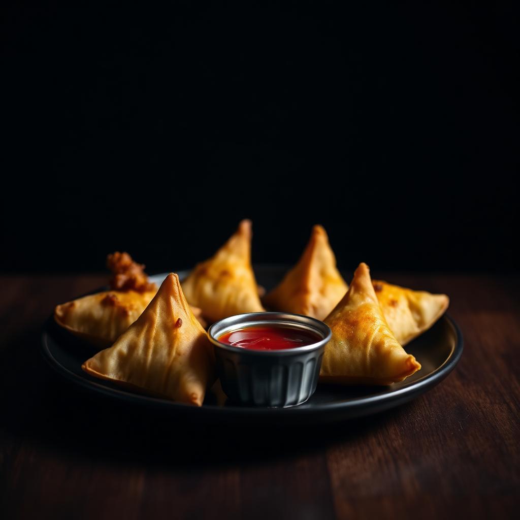 Plate of Samosas